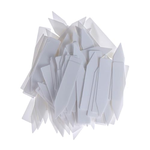 100Pcs Mini Kunststoff Pflanzensamen Label Topf Marker Garten Stake Tags Werkzeug Für Gemüse, Kräuter(10x2cm) von ZNTIHZ