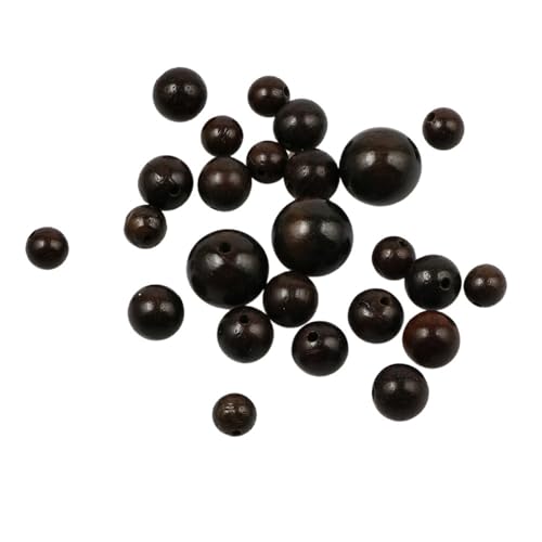 Sandelholz Holz Spacer Perlen Runde Kugeln Natürliche Holz Lose Perlen for Schmuck Machen Diy Zubehör Für Makramee Basteln(8mm 100pcs) von ZNTIHZ