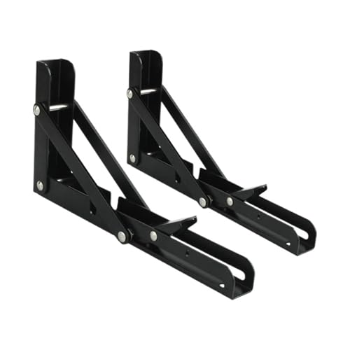 ZNTIHZ Regalhalterung 2PCS 6-20 Zoll Einstellbare Wand Dreieck Klapp Winkel Halterung Bank Tisch Regal Halterung Möbel Schwere Unterstützung Hardware(20 Inch) von ZNTIHZ