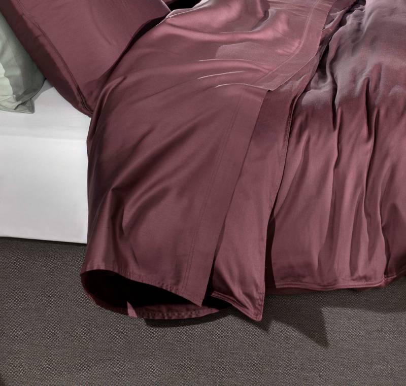 ZO HOME Bettlaken Satinado, Mako-Satin, Gummizug: ohne, (1 Stück), Laken aus 100% Baumwolle, hochwertiges Mako-Satin, Betttuch ab 90x200 von ZO HOME