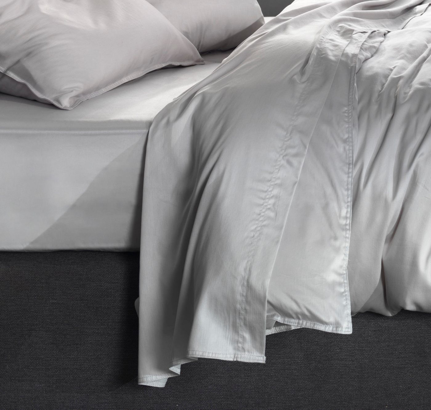 ZO HOME Bettlaken Satinado, Mako-Satin, Gummizug: ohne, (1 Stück), Laken aus 100% Baumwolle, hochwertiges Mako-Satin, Betttuch ab 90x200 von ZO HOME