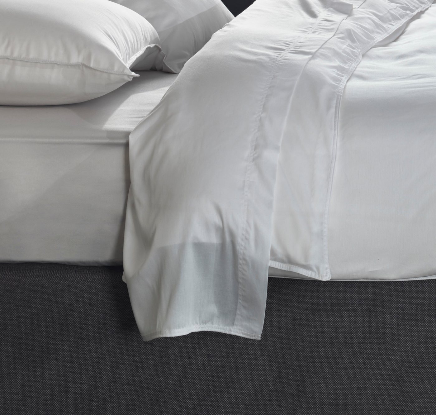 ZO HOME Bettlaken Satinado, Mako-Satin, Gummizug: ohne, (1 Stück), Laken aus 100% Baumwolle, hochwertiges Mako-Satin, Betttuch ab 90x200 von ZO HOME