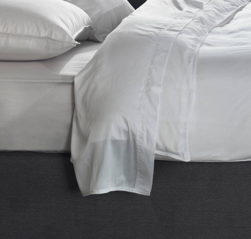 ZO HOME Bettlaken Satinado, Mako-Satin, Gummizug: ohne, (1 Stück), Laken aus 100% Baumwolle, hochwertiges Mako-Satin, Betttuch ab 90x200 von ZO HOME