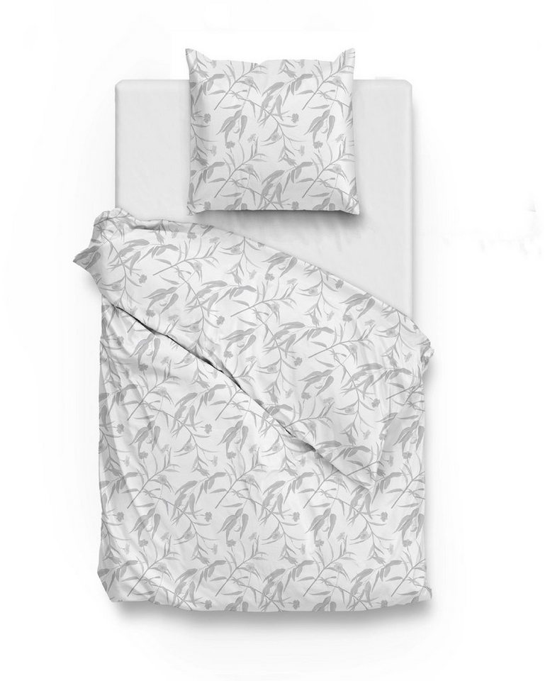 ZO HOME Bettwäsche Fiori di Satinado Bettwäsche 135 White 135x200, Bettbezug Kopfkissenbezug Set kuschelig weich hochwertig ZO HOME Bettwäsche Fiori di Satinado Bettwäsche 135 White 135x200, Bettbezug Kopfkissenbezug Set kuschelig weich hochwertig von ZO HOME