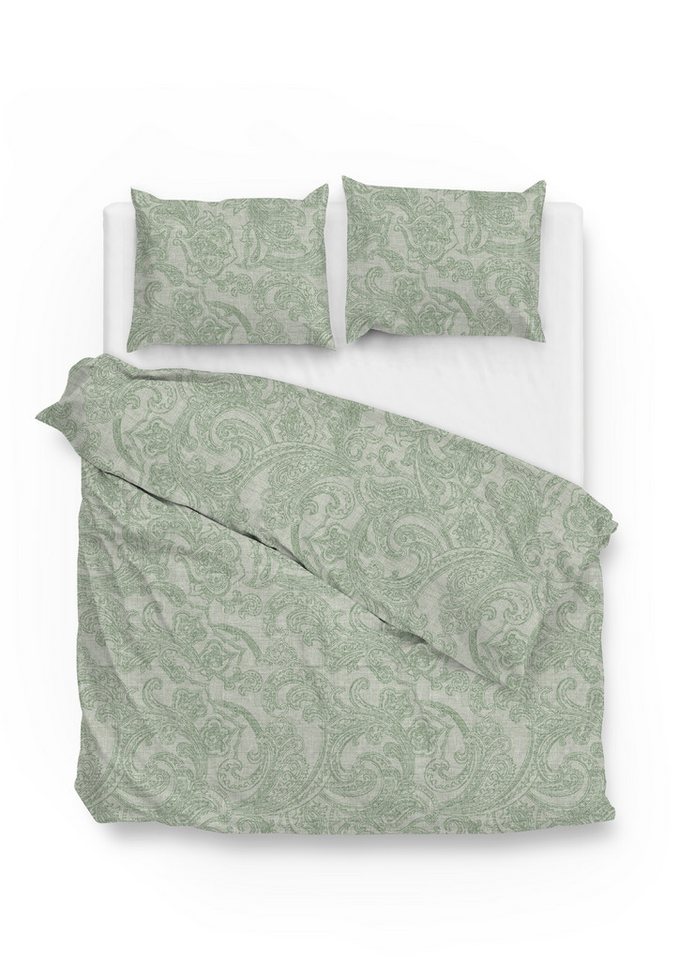 ZO HOME Bettwäsche Paisley di Lino Dbo 240 Moss Green 240x220 Moss-Green, Baumwolle, 3 teilig, Bettwäsche 240x220 Baumwolle Baumwolle Hotelverschluss ZO HOME Bettwäsche Paisley di Lino Dbo 240 Moss Green 240x220 Moss-Green, Baumwolle, 3 teilig, Bettwäsche 240x220 Baumwolle Baumwolle Hotelverschluss von ZO HOME
