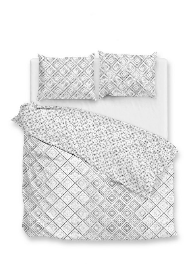 ZO HOME Bettwäsche Piastrella Dbo 200 Crystal White 200x220 Crystal-White Kariert, Perkal, 3 teilig, Bettwäsche 200x220 Baumwolle Perkal Kariert Hotelverschluss ZO HOME Bettwäsche Piastrella Dbo 200 Crystal White 200x220 Crystal-White Kariert, Perkal, 3 teilig, Bettwäsche 200x220 Baumwolle Perkal Kariert Hotelverschluss von ZO HOME