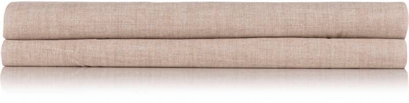 ZO HOME Spannbettlaken Lino, Renforcé, Gummizug: an den Ecken, (1 Stück), Laken aus 100% Baumwolle, Linen-look Print, Betttuch ab 90x200 von ZO HOME