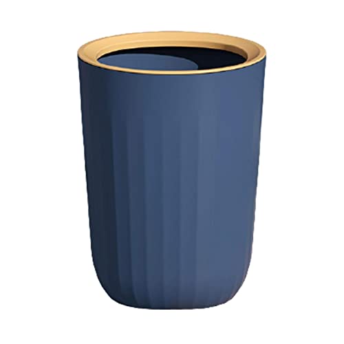 Abfalleimer Abfalleimer, Mülleimer Mülleimer Rohr Haushalt Toilettenpapierkorb, Abfallkorb Mülleimer für Badezimmer, Küchen(Blu) von ZOAPDEBCE