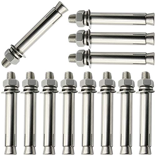 Expansionsschrauben Ankerschrauben, Expansion Bolts,Anchor Bolts,12 Pieces Stainless Steel Expansion Screw Bolts - External Hex Nut Expansion Sleeve hor Bolt Heavy Duty Fixing hors, Pieces Expansionsschrauben Ankerschrauben, Expansion Bolts,Anchor Bolts,12 Pieces Stainless Steel Expansion Screw Bolts - External Hex Nut Expansion Sleeve hor Bolt Heavy Duty Fixing hors, Pieces von ZOAPDEBCE