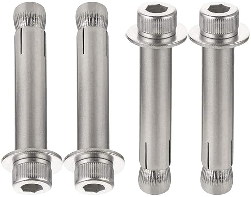 Expansionsschrauben Ankerschrauben, Expansion Bolts,Anchor Bolts,Hardware Accessories - Expansion Bolt Stainless Steel Sleeve hors for Household, Industrial, 4pcs(M10*80) von ZOAPDEBCE