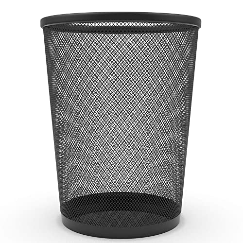 Mülleimer Abfalleimer, Metallgitter Abfallkorb Mülleimer Kreisförmige Mülleimer Abfalleimer, Mülleimer für Büro zu Hause von ZOAPDEBCE