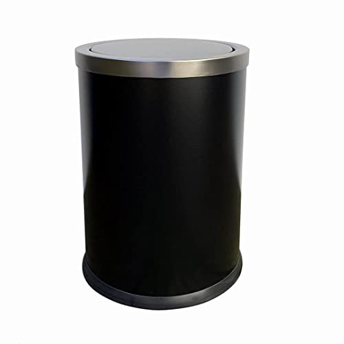 Mülleimer für Schlafzimmer Abfalleimer aus Edelstahl 15 Liter Klappmülleimer Mülleimer für Müll Modern für Hotel / Spa / Büro / Zuhause von ZOAPDEBCE