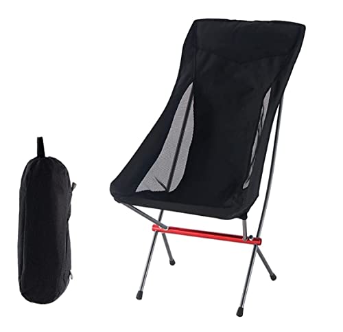 ZOAPDEBCE Campingstuhl Klappstuhl Outdoor Tragbarer Gartenstuhl Chai Campingstuhl Klappstuhl (Schwarz) von ZOAPDEBCE