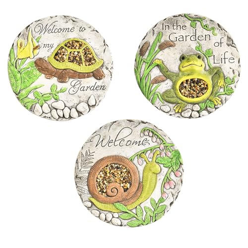 ZOAPDEBCE Runde Kieselsteine für den Garten, dekorative Treppe für Gartendekoration (Nimals) von ZOAPDEBCE