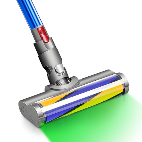 ZOBMIO BüRste BodendüSe FüR Dyson V7 V8 V10 V11 V15 Ersatzteile ErsatzbüRste Aufsatz Staubsauger ZubehöR Softwalze FüR Dyson Elektrische BüRstenwalze BodenbüRste Mit Led Licht Zum Reinigen HartböDen von ZOBMIO