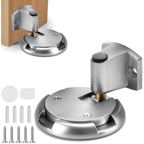 ZOBMIO Türstopper Boden Selbstklebend Schwer Türhalter Tür Stopper ohne Bohren Höhenverstellbarer Türpuffer Wandschutz Türfeststeller mit 3M-Klebeband Schrauben Door Stopper, Gebürstetes Nickel ZOBMIO Türstopper Boden Selbstklebend Schwer Türhalter Tür Stopper ohne Bohren Höhenverstellbarer Türpuffer Wandschutz Türfeststeller mit 3M-Klebeband Schrauben Door Stopper, Gebürstetes Nickel von ZOBMIO