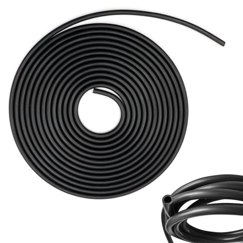 ZOCONE 6 Meter Benzinschlauch (3mm Innen, 7mm Außen) Kraftstoffschlauch Schwarz Silikonschlauch Hitzebeständiger Schlauch Unterdruckschlauch KFZ für Auto Traktor Motorrad Kleine Motoren von ZOCONE