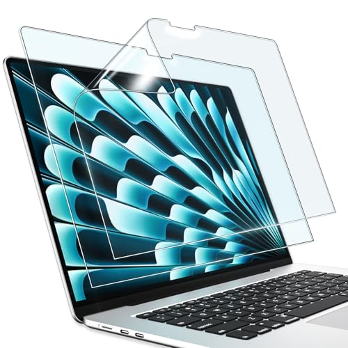 ZOEGAA 2 Stück Blaulichtfilter Displayschutzfolie Für MacBook Air 13.6 Zoll (M2 M3 M4, 2022-2025), Blendschutz Augenschutz MacBook Air Schutzfolie, HD Blasenfrei Anti-Fingerabdrücke Blaulichtfilter von ZOEGAA