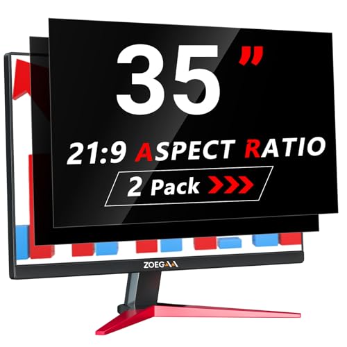 ZOEGAA 2 Stück Blickschutzfolie 35 Zoll Curved 21:9 Entwickelt und Produziert Fabrik,Abnehmbar Blickschutzfilter &Anti-Blaulicht Sichtschutzfolie für HP Dell Acer Asus Samsung Lenovo ZOEGAA 2 Stück Blickschutzfolie 35 Zoll Curved 21:9 Entwickelt und Produziert Fabrik,Abnehmbar Blickschutzfilter &Anti-Blaulicht Sichtschutzfolie für HP Dell Acer Asus Samsung Lenovo von ZOEGAA