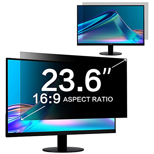 ZOEGAA Blickschutzfolie 23.6 zoll Monitor 16:9 Seitenverhältnis, Anti Blaulicht Sichtschutzfolie und Abnehmbarer Monitor Sichtschutz Privacy Screen für HP/Dell/Acer/Samsung/Lenovo/Toshiba von ZOEGAA