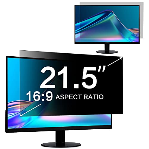 ZOEGAA Monitor Blickschutzfolie 21.5 zoll 16:9,Anti Blaulicht Blendschutz Sichtschutzfolie und Abnehmbarer Sichtschutz Computer Privacy Screen für Hp Dell Acer Lenovo Asus von ZOEGAA
