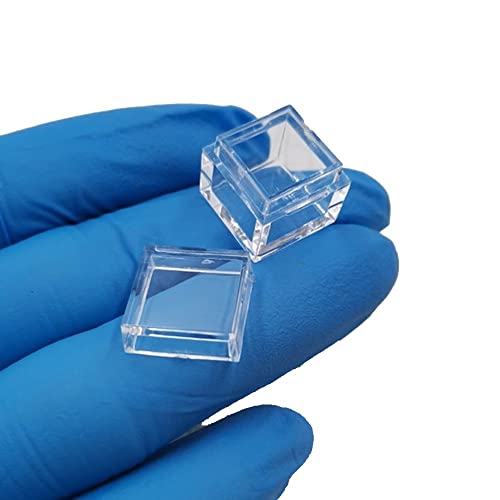 ZOENAE 10 STÜCKE 0,4 '' Element Cube Spezielle transparente Acryl-Display-Box for Element Cube Shape Clear Boxes Collection Storage Small Size 14mm von ZOENAE