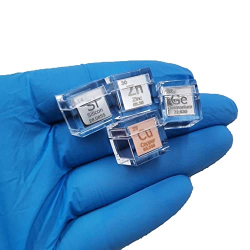 ZOENAE 10 STÜCKE Periodensystem Der Chemischen Elemente Würfel 10 mm Würfel Spezial Acryl Display Box Hochtransparent von ZOENAE