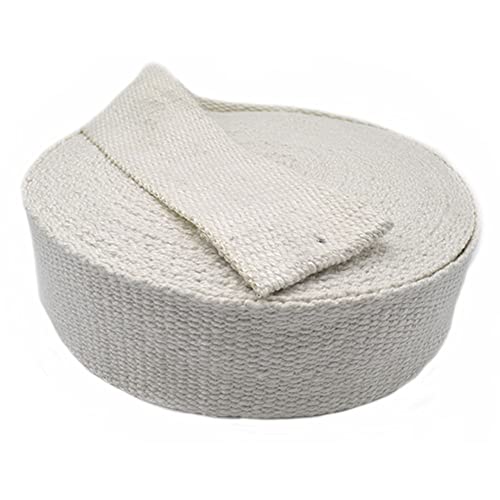 ZOENAE Keramikfaserstreifen Keramikfaserband Isolierband feuerfestes Klebeband Glasfaserband Aluminiumsilikatband, lang 1000 mm (Size : 80 * 3mm) von ZOENAE