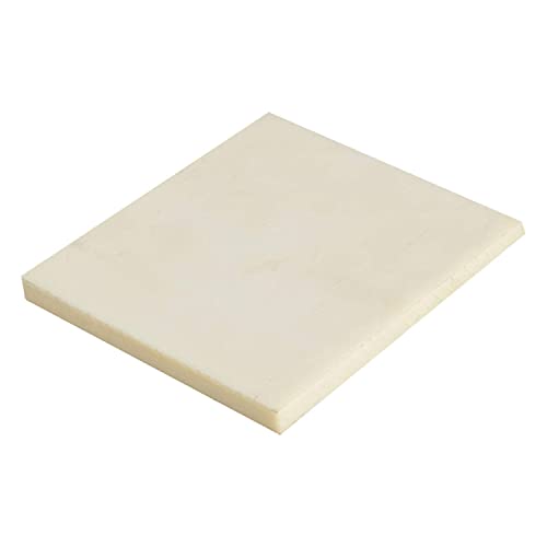 ZOENAE Nylonplatte aus Kunststoff, Dicke 3–20 mm, geeignet for die Herstellung verschleißfester Teile, Getriebestrukturteile, 200 x 200 mm/250 x 250 mm/300 x 300 mm (Size : 300 * 300 * 20mm) von ZOENAE