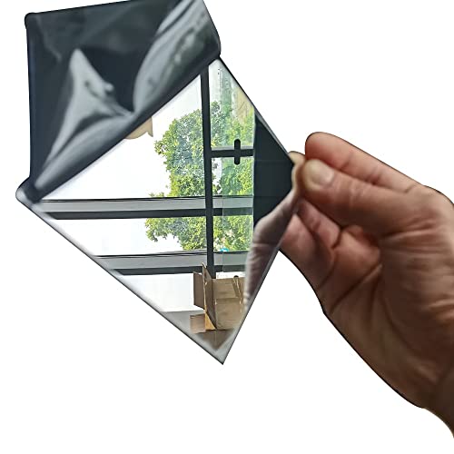 ZOENAE Spiegel 8k Oberfläche 304 Edelstahlblech Spiegeleffekt DIY Edelstahlplatte mit Filmschutz (Size : 200 * 200 * 1mm) von ZOENAE
