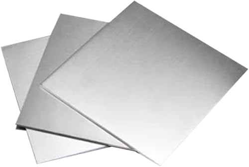 ZOENAE Zinkblech, reines Zink, Zn-Blech, Metallfolie, 3 Stück, 100 x 100 mm (Size : 100 * 100 * 0.02mm) von ZOENAE