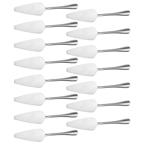 ZOENHOU 15 Stück 23 cm Kuchenschaufel Edelstahl, Tortenheber, Tortenschaufel Set, Tortenmesser Hochzeit, Ideal auch als Lasagneheber, Pizzaheber, für Küchen, Restaurants, Partys von ZOENHOU