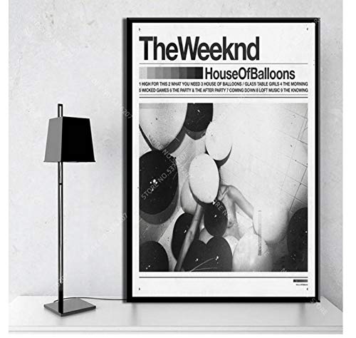 ZOEOPR Leinwand Poster Das Weeknd Starboy Poster Album Musik Cover Poster Hip Hop Pop Musik Poster Wandkunst Leinwand Gemälde 50 * 70Cm No Frame von ZOEOPR