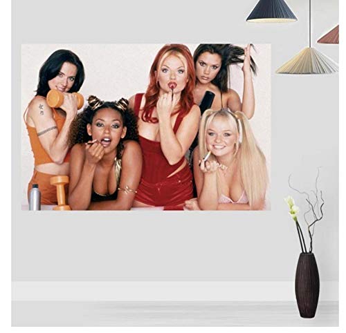 ZOEOPR Plakat British Girl Group Spice Girls Plakat Musik Star Foto Porträt Bilder Poster und Drucke Leinwand Ölgemälde Home Decoration 50 * 70Cm No Frame von ZOEOPR