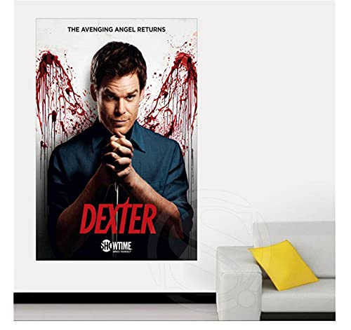 ZOEOPR Plakat Dexter Filmplakat Fernsehserie Plakate und Drucke Filmstills Leinwand Ölgemälde Kunstwand Moderne nordische Wohnkultur 50 * 70cm No Frame von ZOEOPR