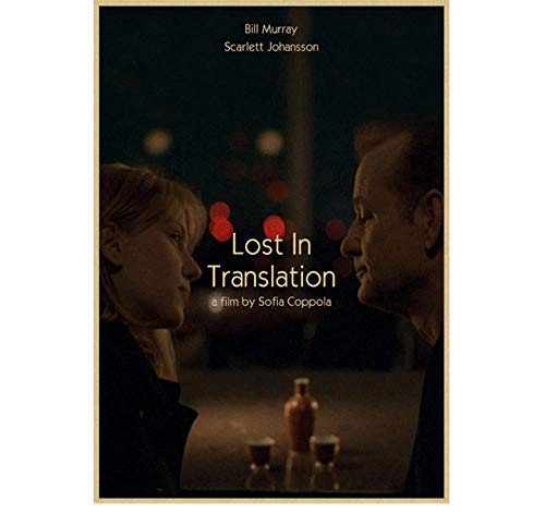 ZOEOPR Poster Lost In Translation Klassische Filmplakate Und Drucke Bar Cafe Wohnzimmer Esszimmer Wanddekoration Gemälde 50 * 70Cm No Frame von ZOEOPR