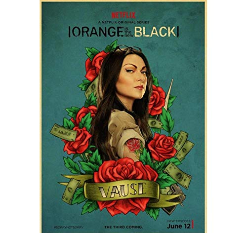 ZOEOPR Poster Orange ist die Neue Schwarze Klassische TV-Serie Poster Wandkunst Leinwand Malerei Dekor Kunst Home Decoration Poster und Drucke 50 * 70Cm No Frame von ZOEOPR