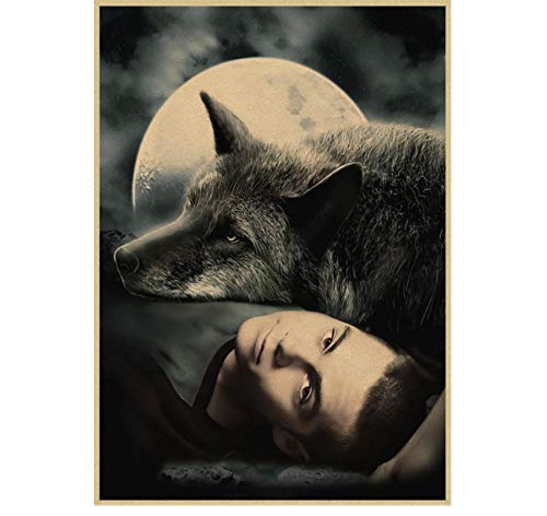 ZOEOPR Poster Teen Wolf Poster Klassische Filmreihe Poster Und Drucke Wandaufkleber Drucke Inneneinrichtung Wohnzimmer Schlafzimmer Home Art 50 * 70Cm No Frame von ZOEOPR