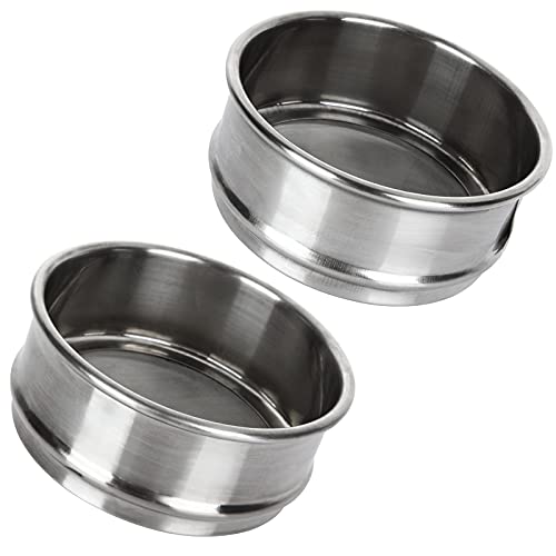 2 Stück 304 Edelstahl-Testsiebe, 200 Maschen 0,075 mm + # 80 Mesh 0,2 mm Öffnung Labor Standard-Testsieb φ10 cm Dia Economy Testsieb für Industrielabor 2 Stück 304 Edelstahl-Testsiebe, 200 Maschen 0,075 mm + # 80 Mesh 0,2 mm Öffnung Labor Standard-Testsieb φ10 cm Dia Economy Testsieb für Industrielabor von ZOEYES