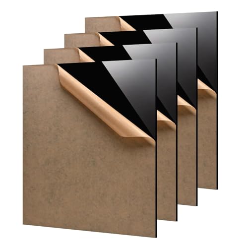 ZOFUN 4 Stück Schwarz Acrylglas Platte 300x300x3±0.5mm Acrylplatten, Acrylglasplatten Acrylscheiben mit Schutzfolie, Acryl Kunststoffplatte für Schilder, DIY, Display, Malerei ZOFUN 4 Stück Schwarz Acrylglas Platte 300x300x3±0.5mm Acrylplatten, Acrylglasplatten Acrylscheiben mit Schutzfolie, Acryl Kunststoffplatte für Schilder, DIY, Display, Malerei von ZOFUN
