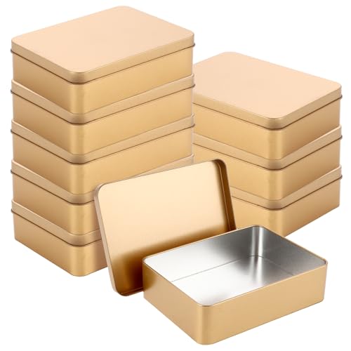 ZOFUN 8 Stück Metalldosen mit Deckel, 150x110x40MM Blechdose Mit Deckel Aufbewahrungsbox Metall mit Klarem Fensterdeckel Silber Organizer für Zuhause Sügigkeiten und Kleinen Gegenständen von ZOFUN
