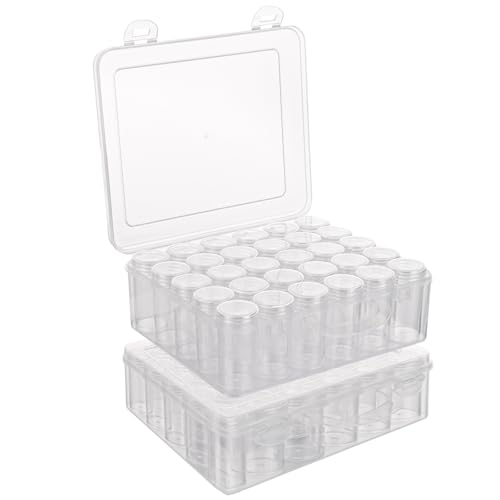 ZOFUN Lot de 2 × 30 Logements Boîtes de Rangement Pour Peinture Diamantée Paquets,Amovible en Plastique, Broderie à Compartimen,5d Outils de Croix de Conteneurs pour DIY Art Craft ZOFUN Lot de 2 × 30 Logements Boîtes de Rangement Pour Peinture Diamantée Paquets,Amovible en Plastique, Broderie à Compartimen,5d Outils de Croix de Conteneurs pour DIY Art Craft von ZOFUN