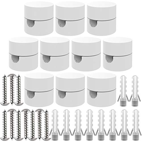 ZOHAR 10 Stück Zweiteilige Wand- und Deckenpins Weiß für Textilkabel Deckenbefestigung Affenschaukel Aufputz-Kabelhalter für Lampe DIY mit Schrauben und Dübeln ZOHAR 10 Stück Zweiteilige Wand- und Deckenpins Weiß für Textilkabel Deckenbefestigung Affenschaukel Aufputz-Kabelhalter für Lampe DIY mit Schrauben und Dübeln von ZOHAR