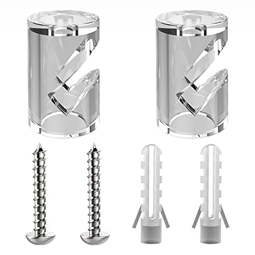 ZOHAR 2 Stück Wand- und Deckenpins - V - für Textilkabel Deckenbefestigung Affenschaukel Aufputz-Kabelhalter für Lampe DIY mit Schrauben und Dübeln Transparent ZOHAR 2 Stück Wand- und Deckenpins - V - für Textilkabel Deckenbefestigung Affenschaukel Aufputz-Kabelhalter für Lampe DIY mit Schrauben und Dübeln Transparent von ZOHAR
