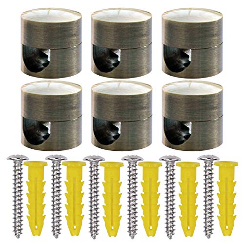 ZOHAR 6 Stück Aluminium Zweiteilige Wand- und Deckenpins für Textilkabel Deckenbefestigung Kabelbefestigung Affenschaukel Kabelhänger Retro Aufputz-Kabelhalter für Lampe DIY mit Schrauben & Dübeln ZOHAR 6 Stück Aluminium Zweiteilige Wand- und Deckenpins für Textilkabel Deckenbefestigung Kabelbefestigung Affenschaukel Kabelhänger Retro Aufputz-Kabelhalter für Lampe DIY mit Schrauben & Dübeln von ZOHAR