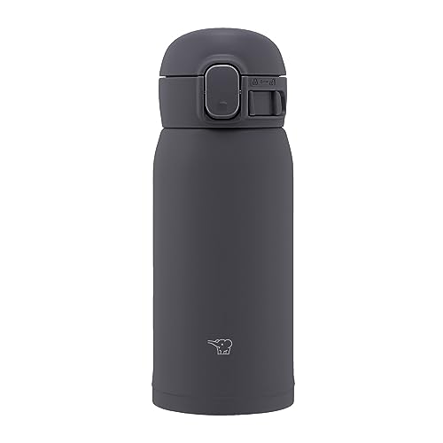 象印マホービン 水筒 シームレスせん 360ml ワンタッチ ステンレスマグ ソフトブラック パッキン一体化で洗うのは3点だけ SM-WS36-BM von Zojirushi