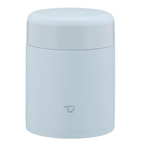 ZOJIRUSHI SW-KA40-HL Mahbin Edelstahl Thermo Suppenglas Lunchglas Nahtlos 399.2 ml (400ml) Ice Grey Integrierter Deckel und Dichtung Leicht zu Reinigen Nur 3 Stück von Zojirushi