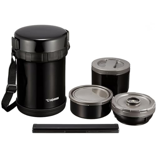 Zojirushi Thermo-Brotdose, Edelstahl Lunchbox Bento Bako | SL-GH18-BA von ZOJIRUSHI