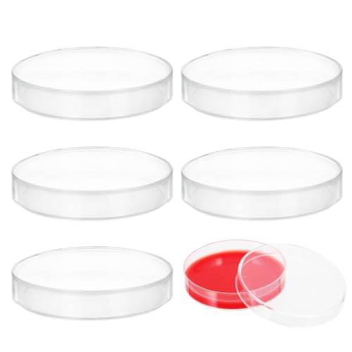 ZOKJSW Für Kultivierung Und Beobachtung Von Mikroben In Schulen Und Labors(70mm), Sterile Kunststoff Petrischalen, 6 Stück Petrischale Kunststoff,Kunststoff Petrischalen mit Deckel von ZOKJSW
