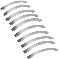 10er-Pack Küchenschrankgriffe, Küchengriffe aus gebürsteter Aluminiumlegierung, geeignet für Schränke, Schubladen, Kleiderschränke (Achsabstand 128 von ZOLGINAH